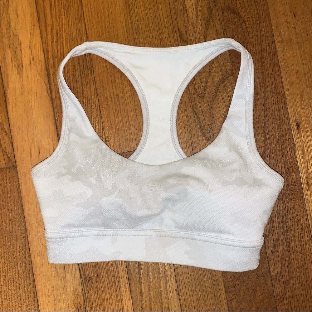 White CAMO bra